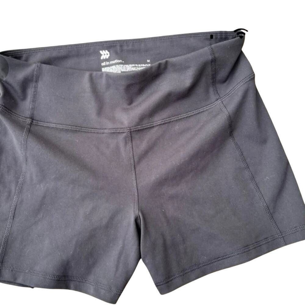 ALL IN MOTION, athletic, black shorts, women's size M